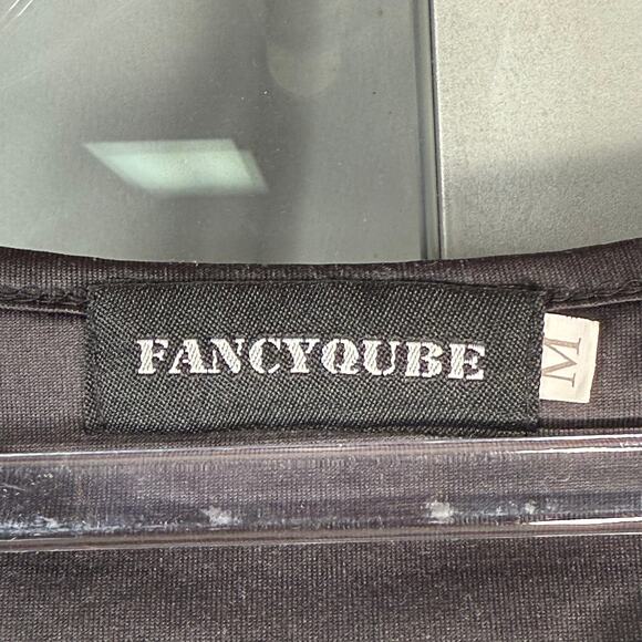 Gothic Y2K Ying Yang Cats Womens Medium Emo Whimsygoth Black Graphic Tank Top - Picture 6 of 10